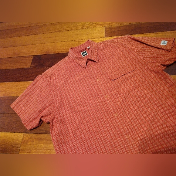 North Face Gorpcore Cotton Plaid Light Short Sleeve Button Up Shirt - L/XL - Picture 3 of 16